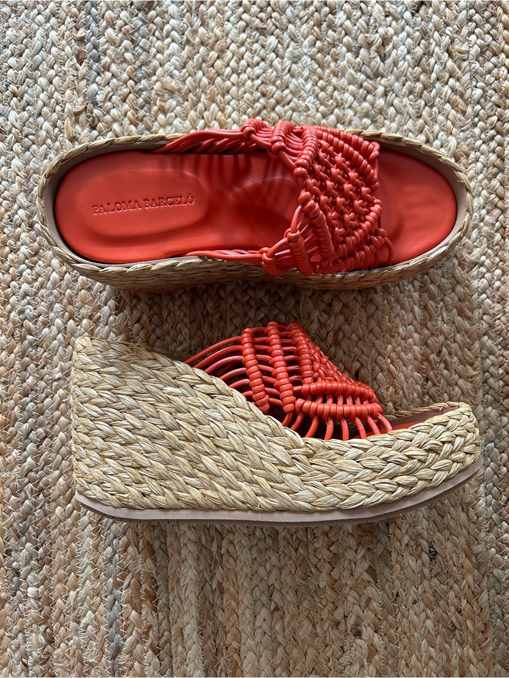 New Paloma Barcelo orange wedges